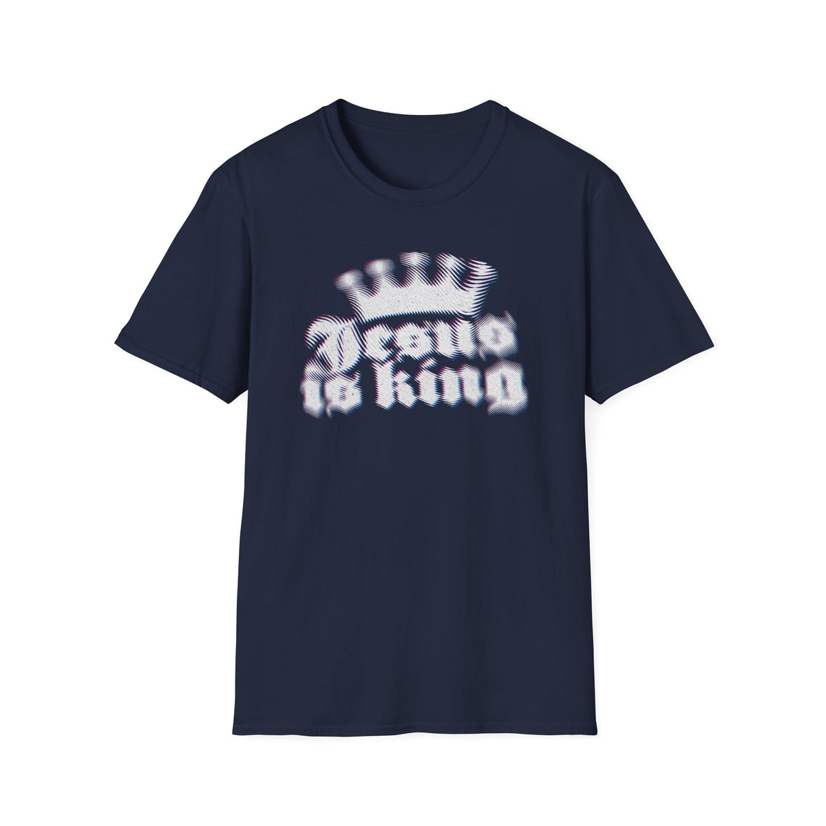 Jesus Is King Blurred Crown T-shirt