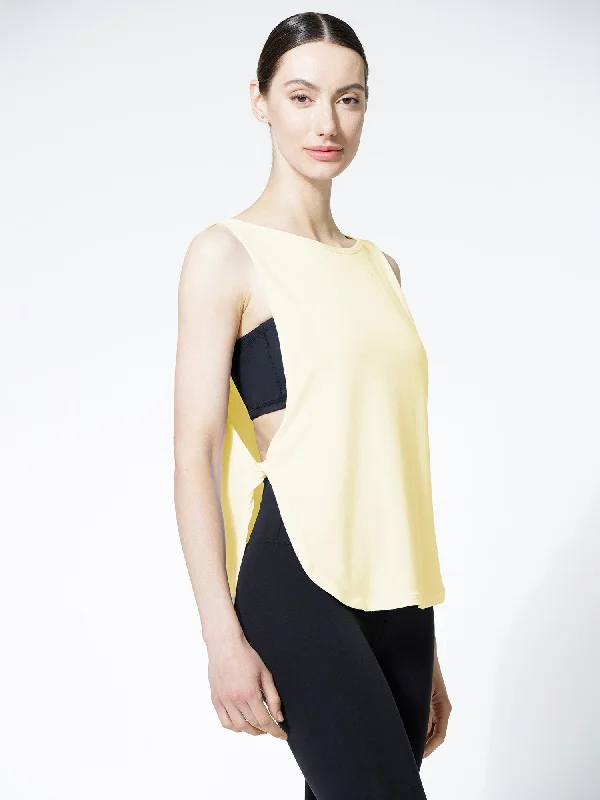 post-surgery camisoles recovery-SIDE TWIST SURF TANK, LONG, JASMINE