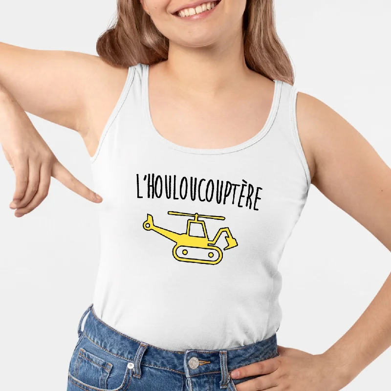 custom print tanks group orders-Débardeur Femme L'houloucoptère