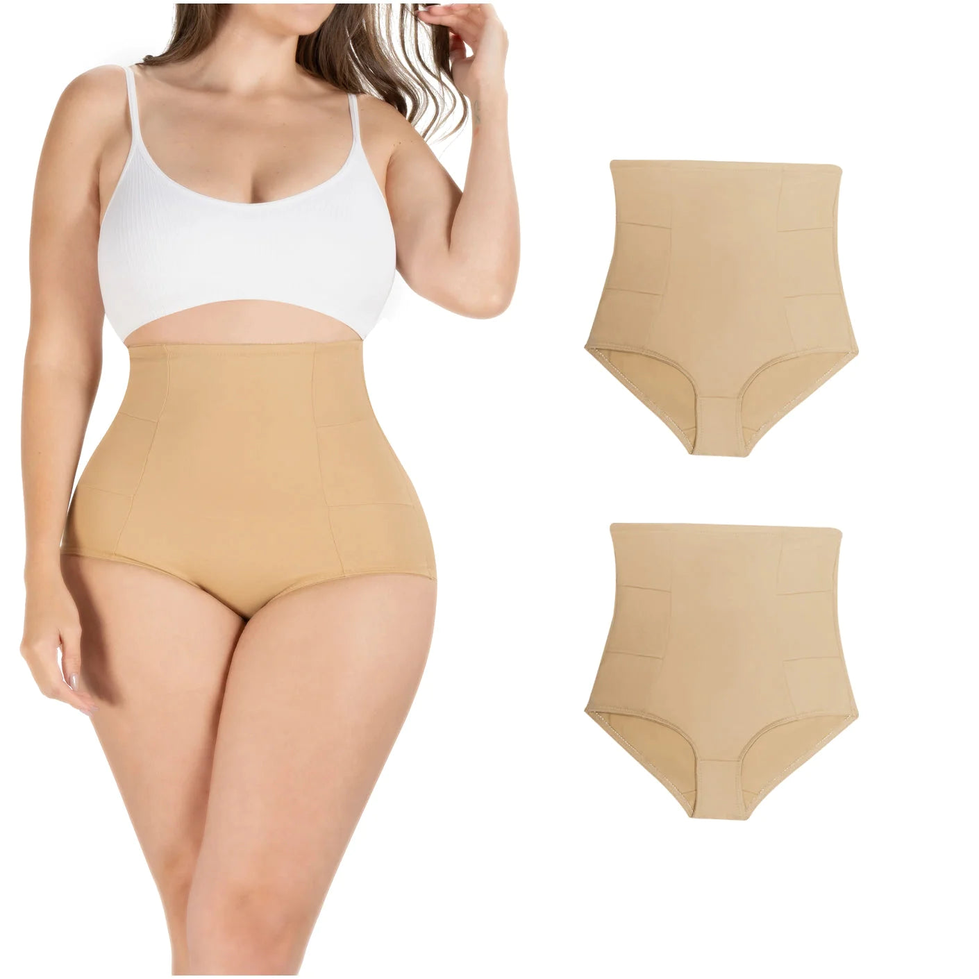 Padded bum shaper for creating curvy back-Daily Control Panties 2-pack Set