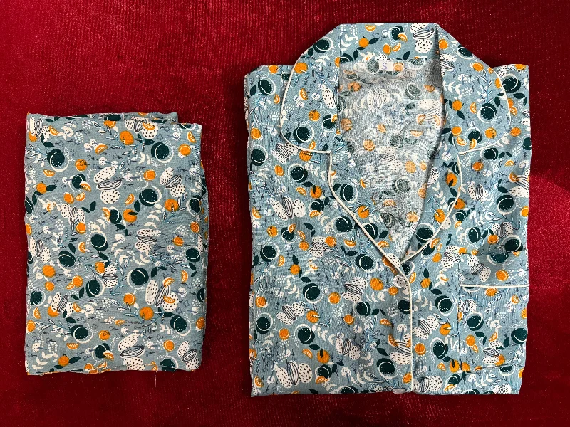 Fun matching outfits for mother and kid same suit-Serene Sapphire