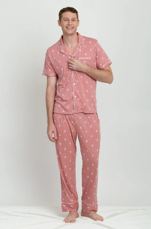 Matching outfits for mother and kid same suit for beach days-Andy Men's Pajama Set with Cotton Flex Matching outfits for mother and kid same suit for beach days-Andy Men's Pajama Set with Cotton Flex