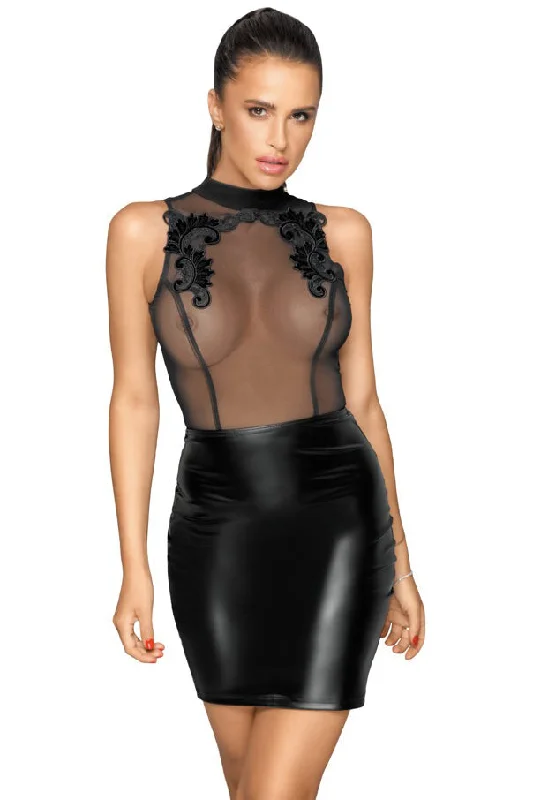 Sexy dress for glamorous looks at night-Noir Handmade Party Dress