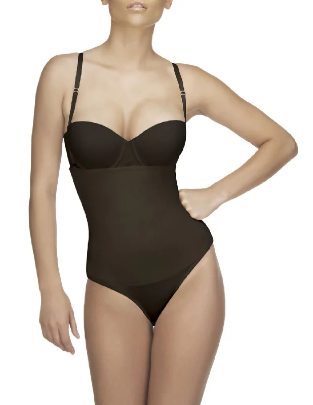 Sexy lingerie for intimate wear-Vedette 210 Nadine Strapless Bodysuit in Bikini Color Black Sexy lingerie for intimate wear-Vedette 210 Nadine Strapless Bodysuit in Bikini Color Black