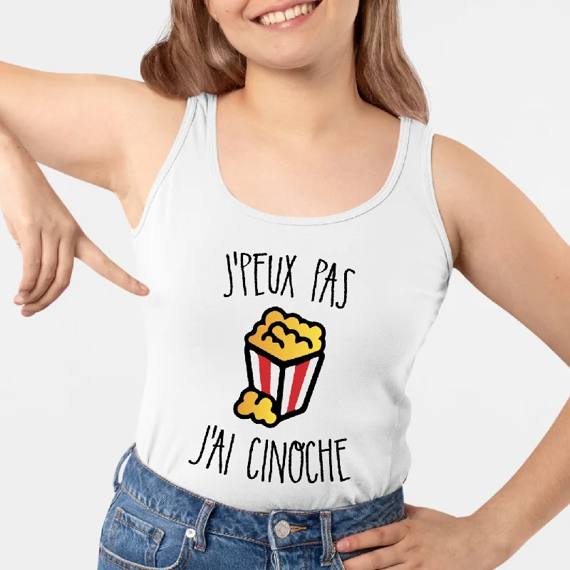 strappy tanks with built-in bra-Débardeur Femme J'peux pas j'ai cinoche