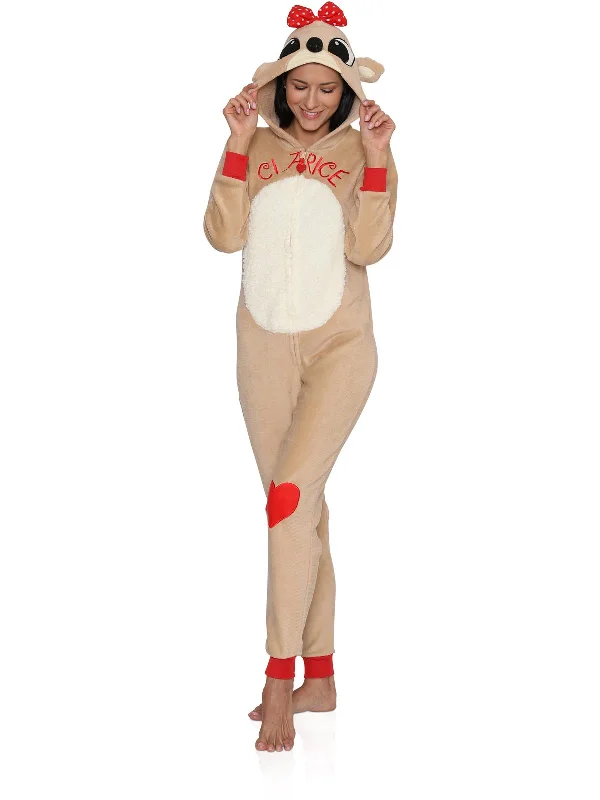 Stylish mother and kid same suit for vacations-Rudolph the Red-Nosed Reindeer Clarice Union Suit Onesie Pajama Stylish mother and kid same suit for vacations-Rudolph the Red-Nosed Reindeer Clarice Union Suit Onesie Pajama