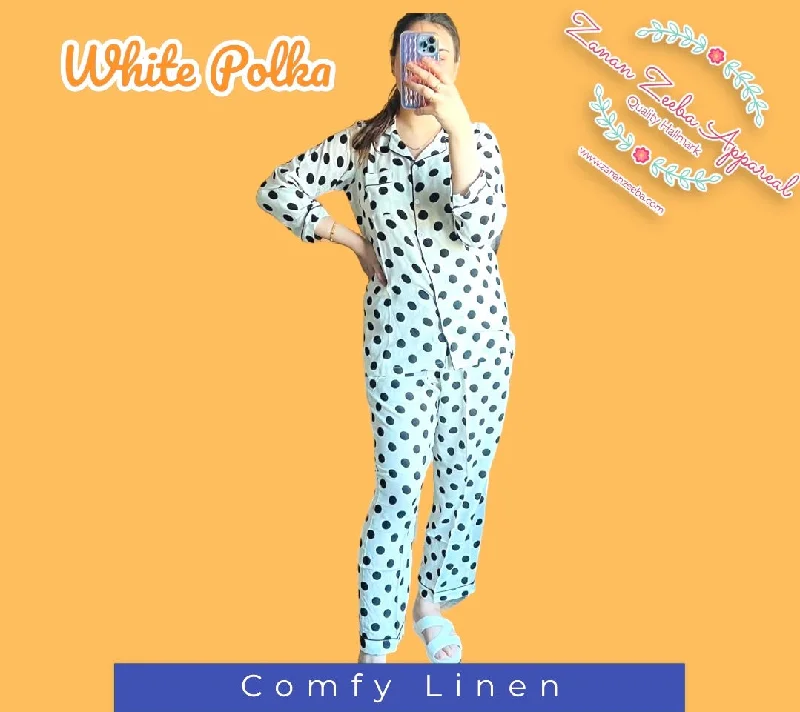 Fun and colorful matching mother and kid same suit-White Black Polka