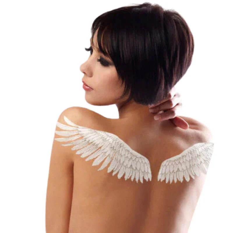 Nipple covers for helping with form-fitting outfits-Skyn Demure Couture Angel Faux Tattoo Set