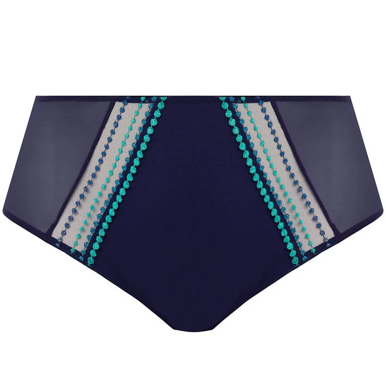 Women's cotton panties with smooth finish-Elomi Matilda Full briefs Siren Song