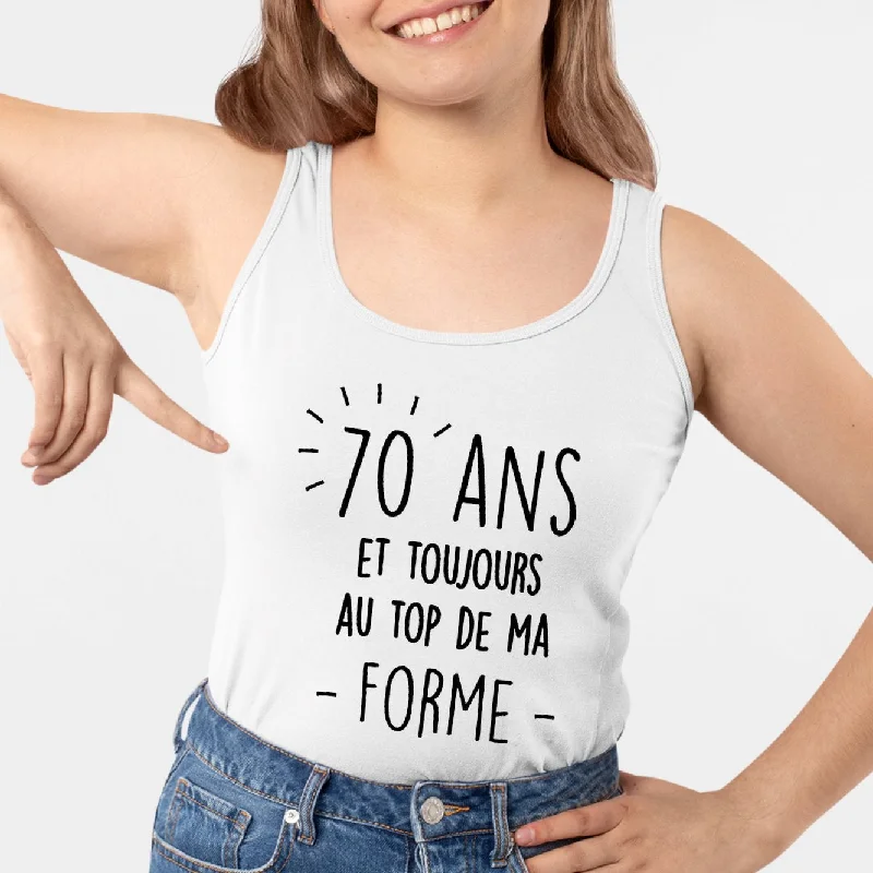 gender-neutral camisoles unisex-Débardeur Femme Anniversaire 70 ans