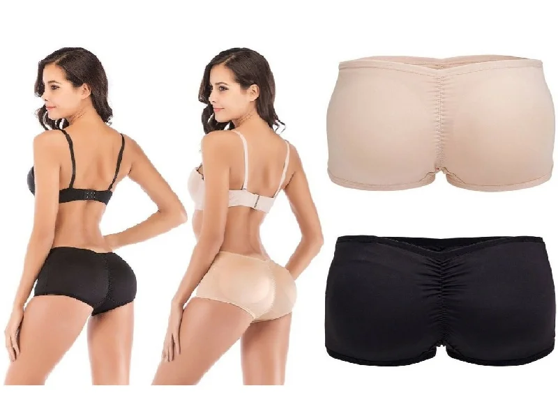 Padded bum shaper for hourglass body shape-Super Low Rise Padded Butt Booster Briefs