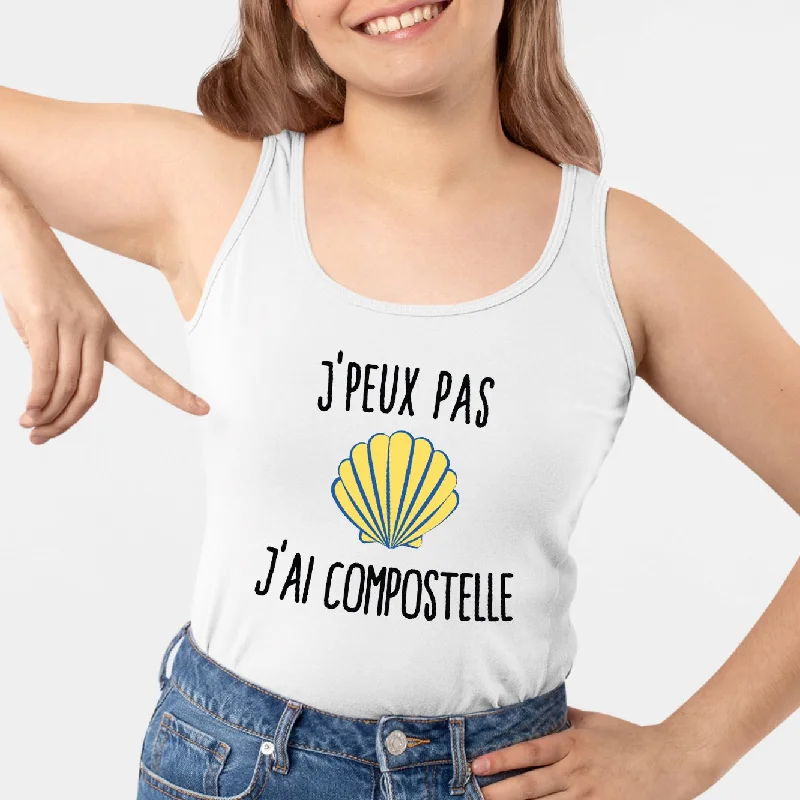 discount tanks overstock sale-Débardeur Femme J'peux pas j'ai Compostelle