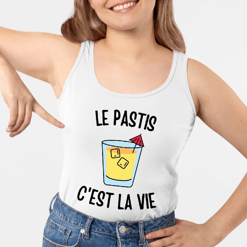 camouflage tanks outdoor-Débardeur Femme Le pastis c'est la vie