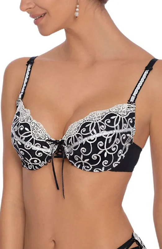 Sexy lingerie sets with matching robes-Roza Ginewra Push-Up Bra