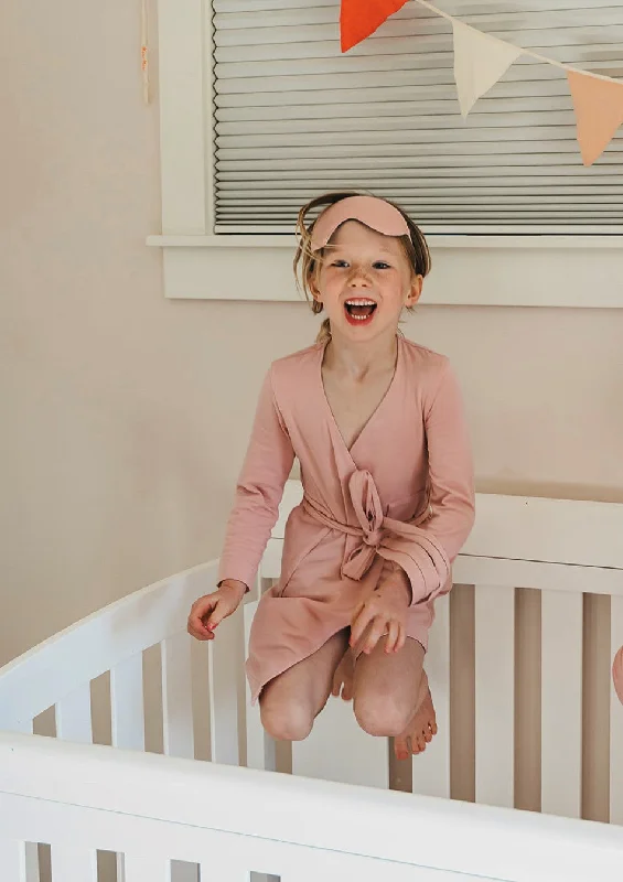 Cozy cotton women's robes for everyday wear-Kids Short Robe- Mommy and Me Collection