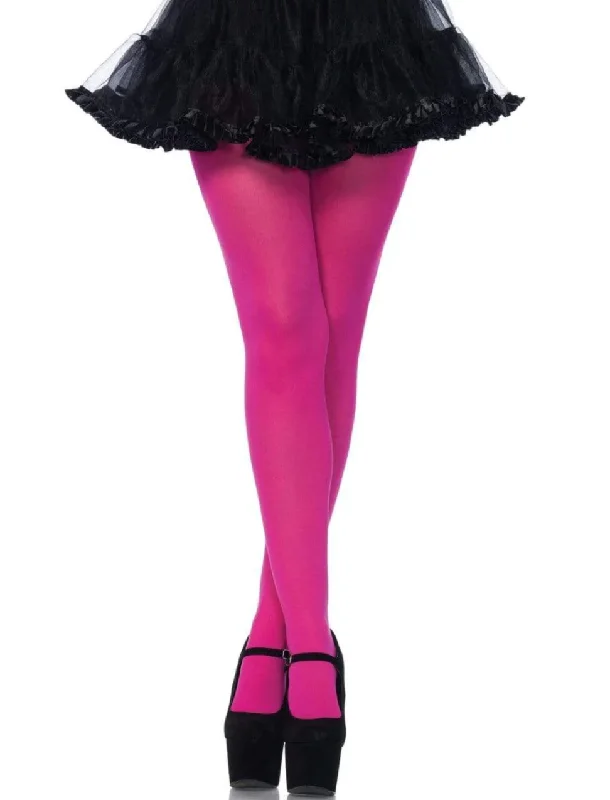 Nipple covers for preventing exposure-Pink Nylon Tights