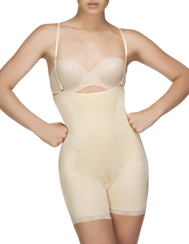 Sexy lingerie for body contouring-Vedette 504 Isabelle Strapless Mid Thigh Body w/ Buttock Enhancer Color Nude Sexy lingerie for body contouring-Vedette 504 Isabelle Strapless Mid Thigh Body w/ Buttock Enhancer Color Nude