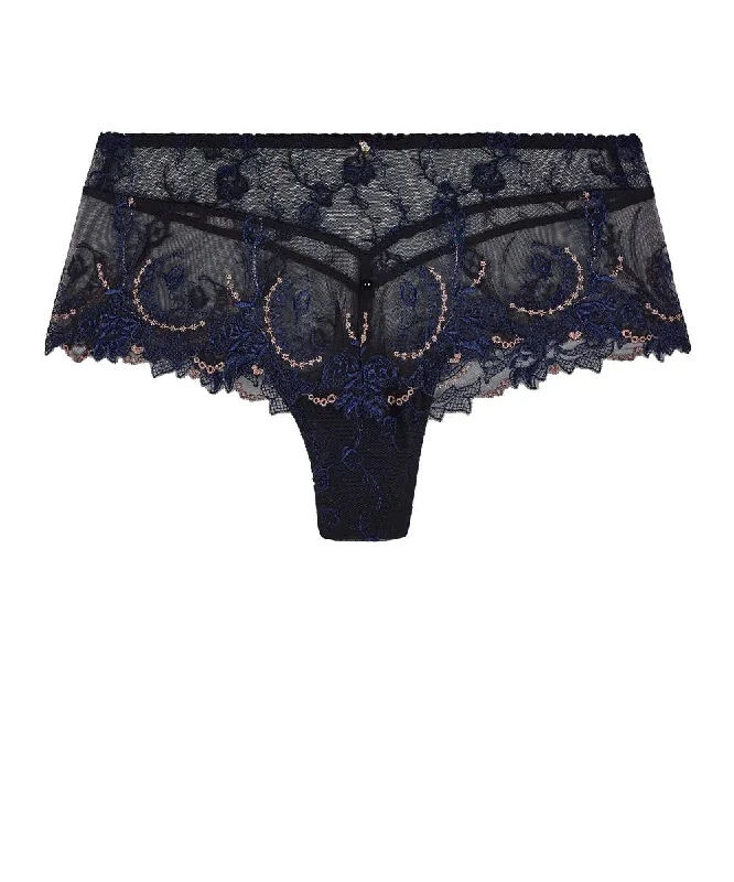 Cotton panties for sensitive skin-Aubade Amour Precieux St Tropez Brief Cosmic Blue