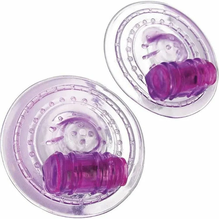 Nipple covers for all types of tops-Razzles Purple Vibrating Nipple Pads