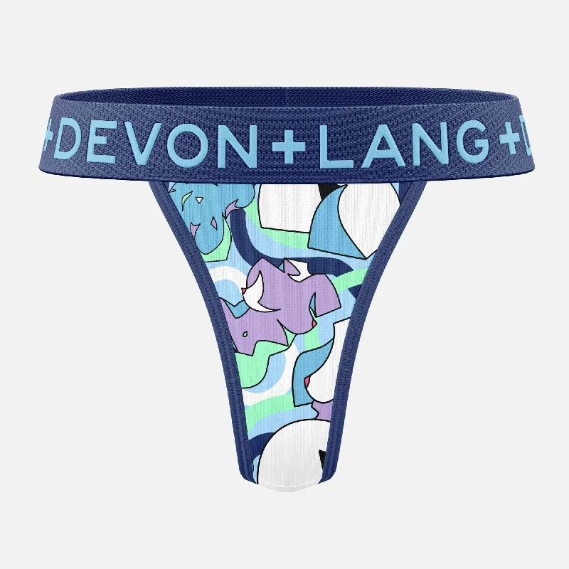 Women's panties with extra tummy control-Bria V-Thong - Femme