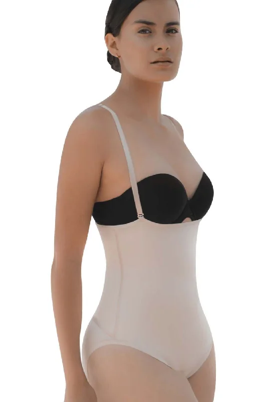 Sexy lingerie for sensual sleepwear-Vedette 5108 Strapless Body Shaper Butt Lifter Color Nude