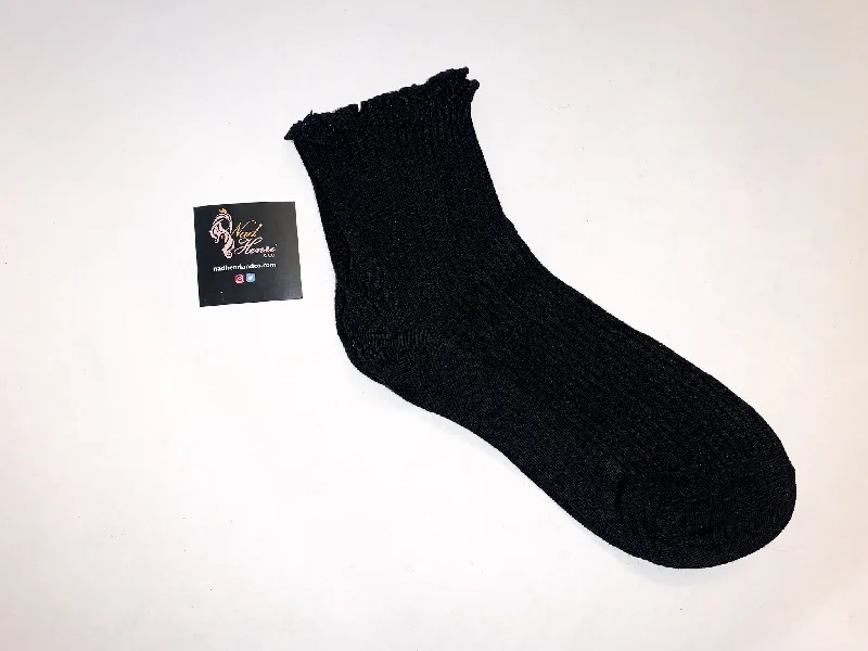 Nipple covers for smooth fit under clothes-Sweet innocence Ankle Noir Socks