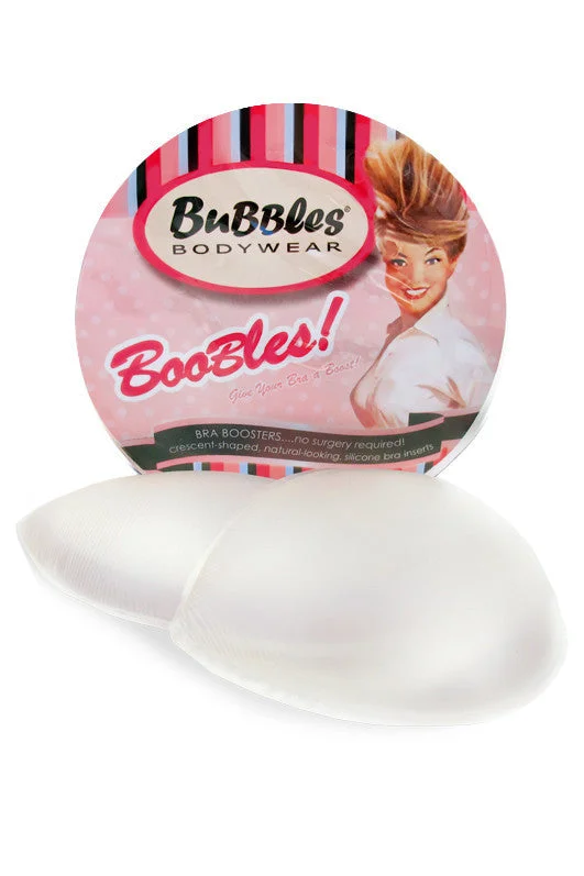 Nipple covers for a seamless, invisible experience-Boobles - Crescent-shaped Clear Silicone Push-up Pads