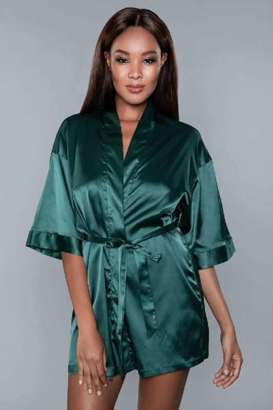 Women's robes for ultimate comfort-Geovan Satin Night Robe FG