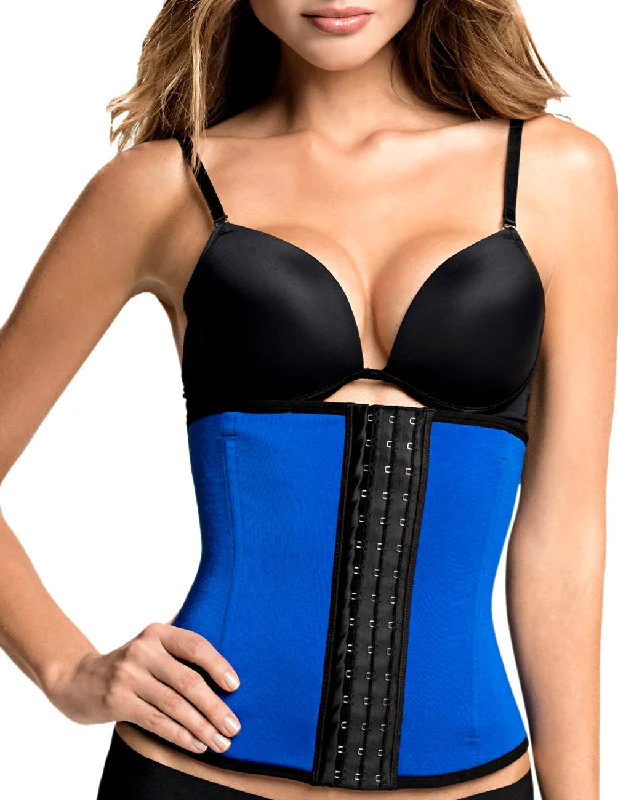 Sexy lingerie for date nights-TrueShapers 1063 Latex free Workout Waist Training Cincher Color Blue Sexy lingerie for date nights-TrueShapers 1063 Latex free Workout Waist Training Cincher Color Blue