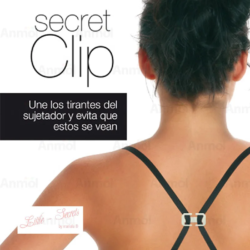 Nipple covers for invisible bust support-Pack 3 clip cruza tirantes para sujetador