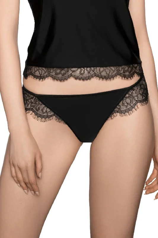 Luxury lingerie sets for premium feel-Roza Erii Black Thong
