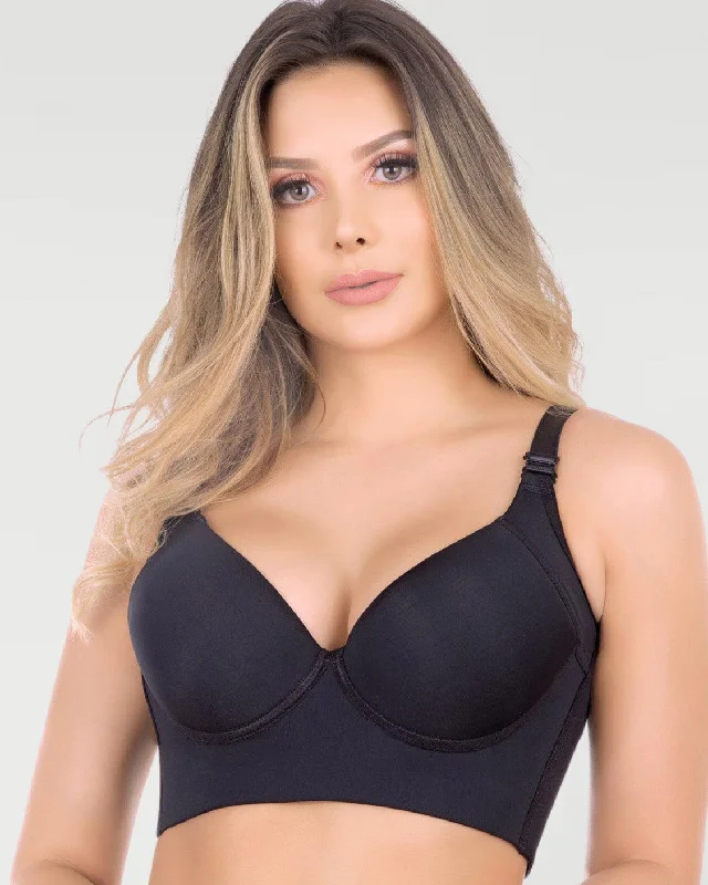 Bras for shaping and recovery-Extra Firm High Compression Full Cup Push Up Bra