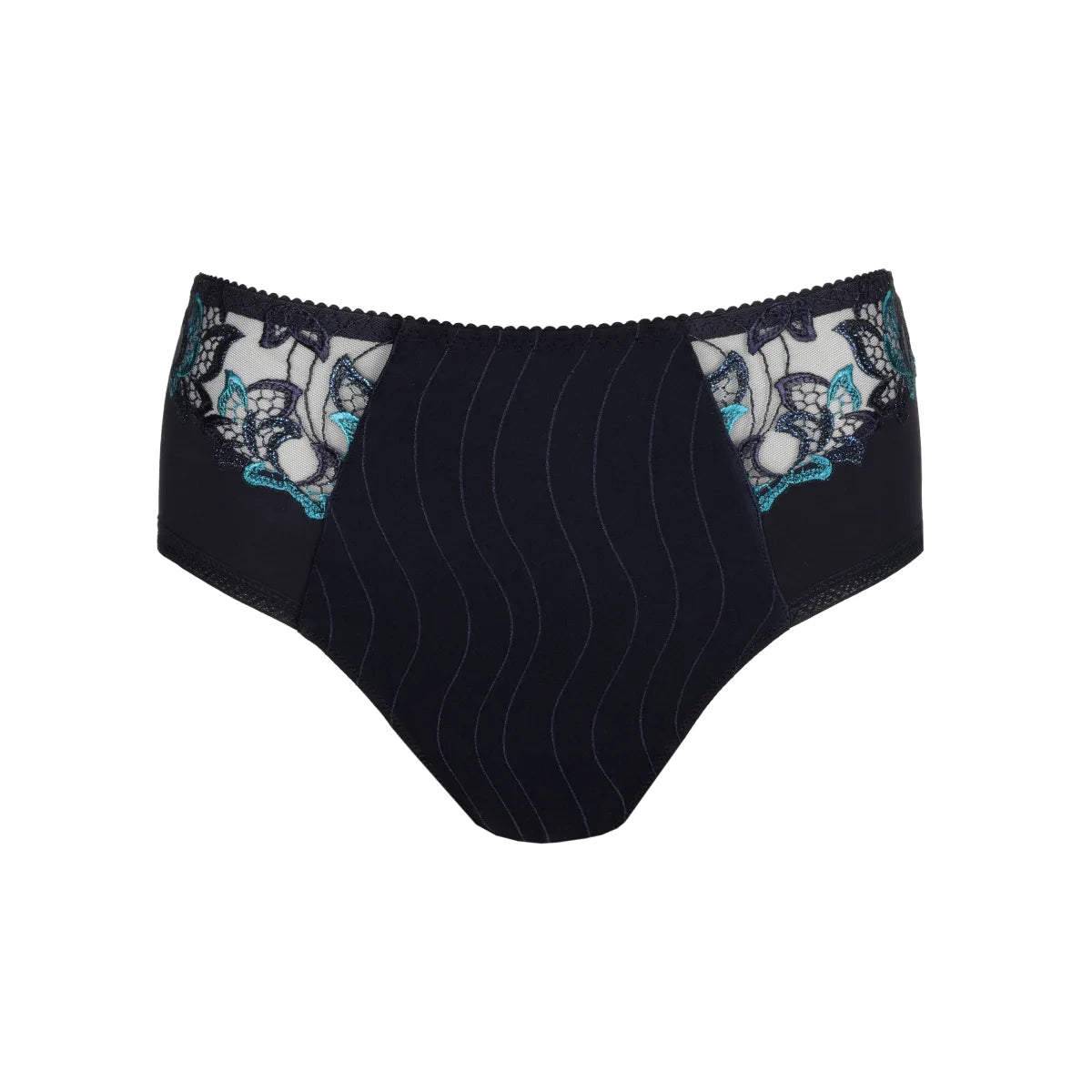 Seamless cotton panties for invisible wear-Primadonna Deauville full briefs Velvet Blue