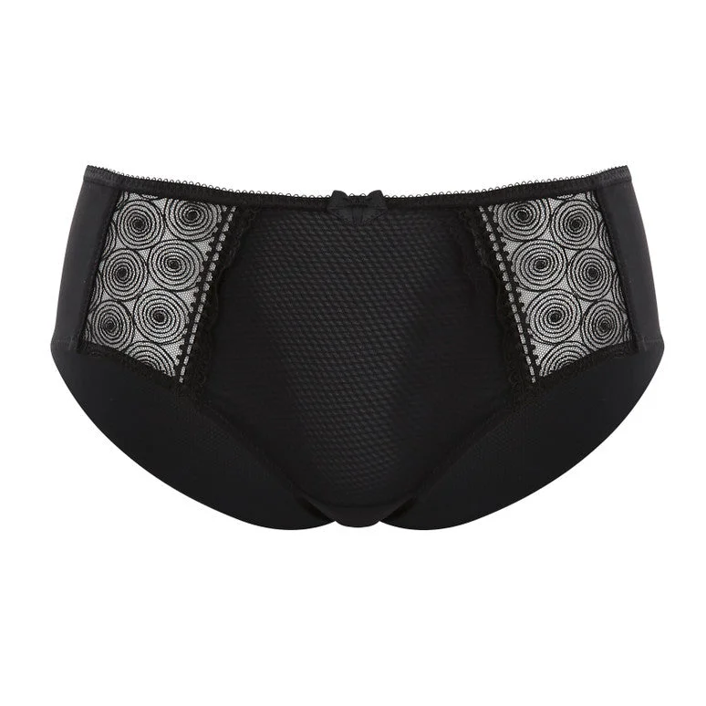 Women's panties for summer and hot weather wear-Panache Cari Briefs Black