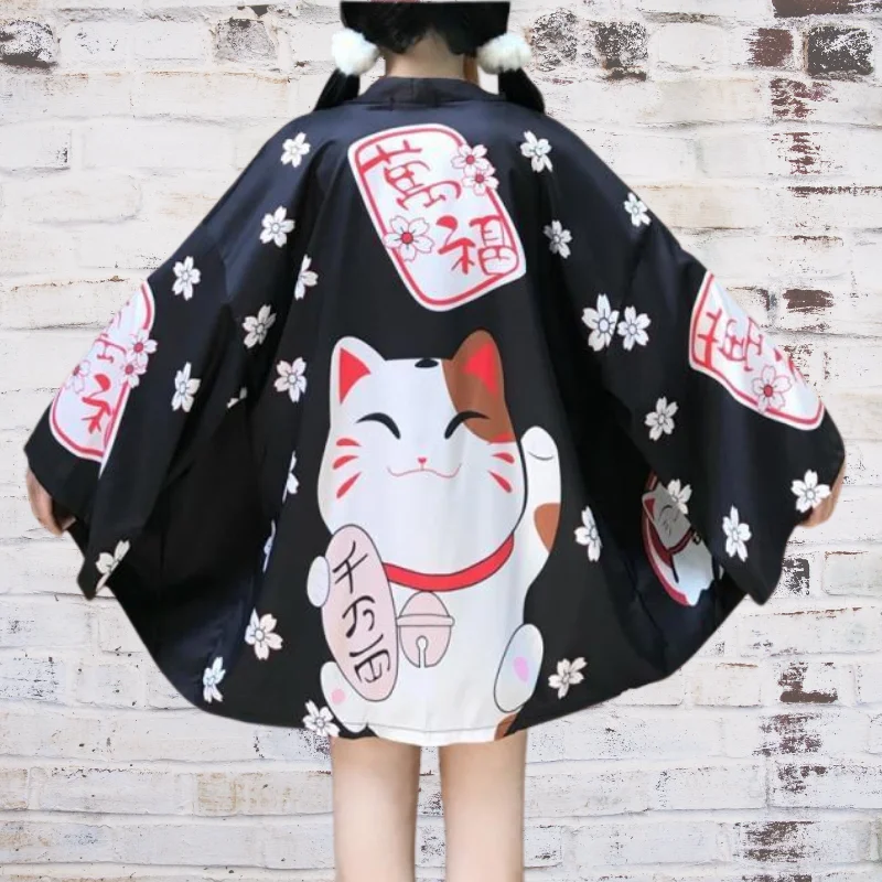 Cozy robes with soft texture for women-Kitty Kimonos | Mid Length