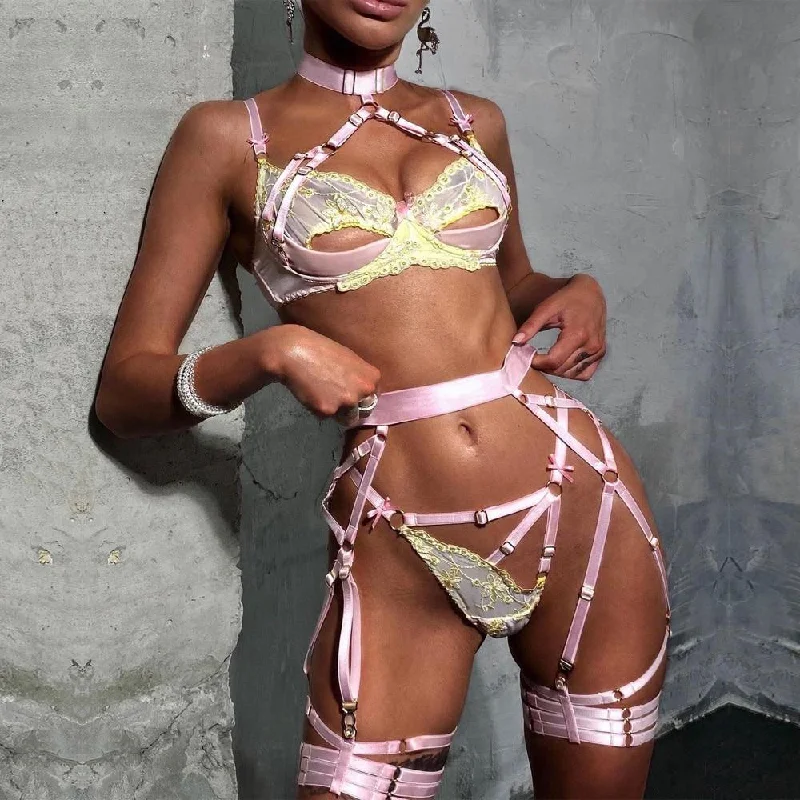 Classic lingerie sets for traditional elegance-Sofia Lingerie Set – Light Pink