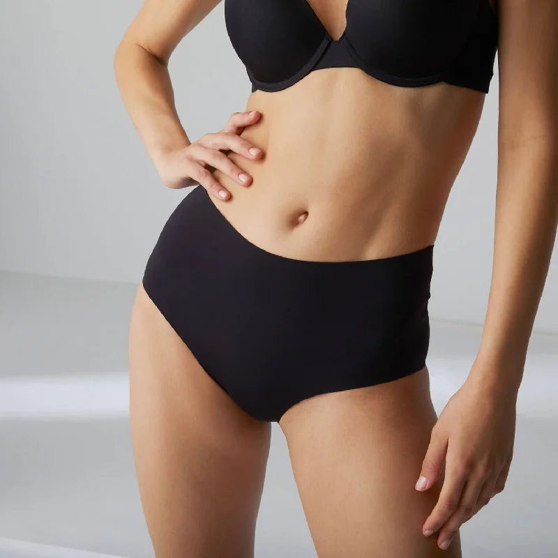 Women's panties for smooth lines under tight clothing-CULOTTE GAINANTE TAILLE HAUTE-ESSENTIEL