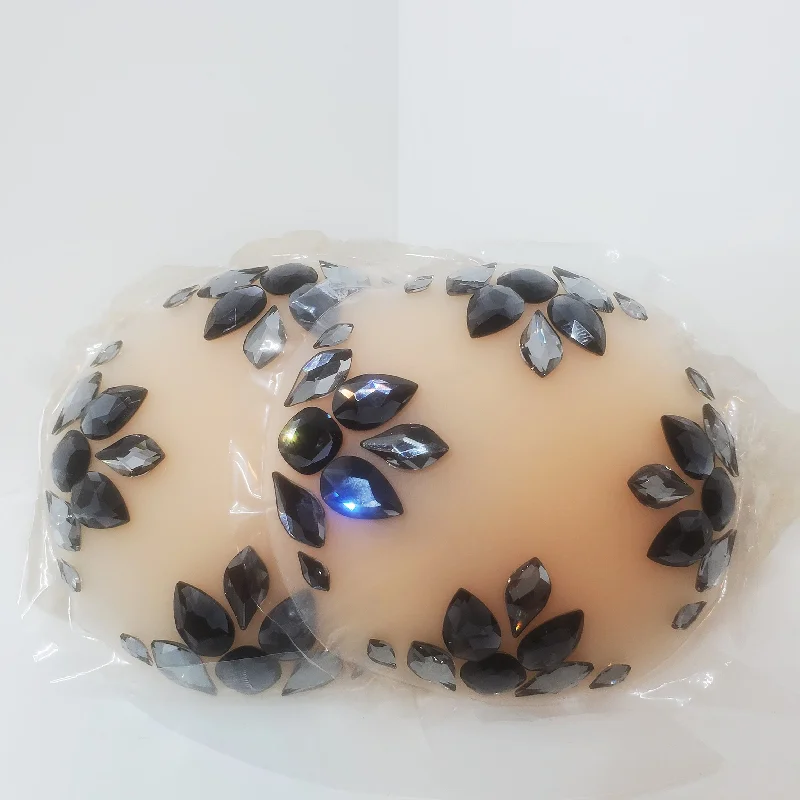 Nipple covers for reducing irritation-Art Nouveau Bling Pasties