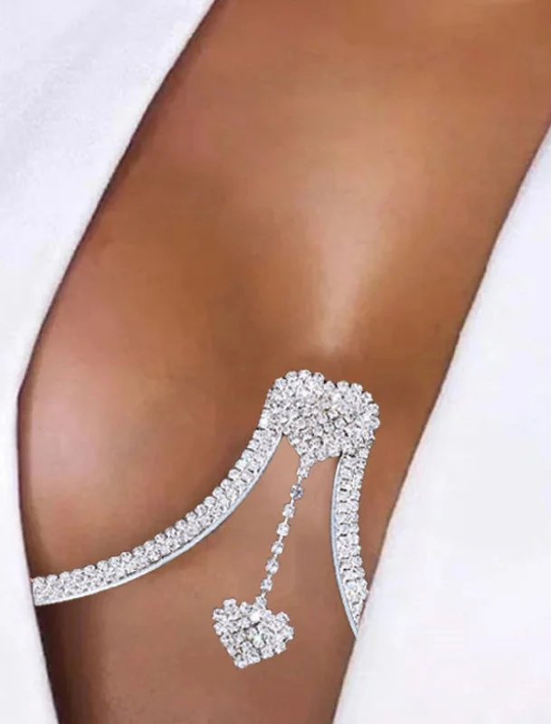 Nipple covers for no-show support under fabrics-Silver Statement Rhinestone Alloy Heart Shape Body Chain Accessory Nipple covers for no-show support under fabrics-Silver Statement Rhinestone Alloy Heart Shape Body Chain Accessory