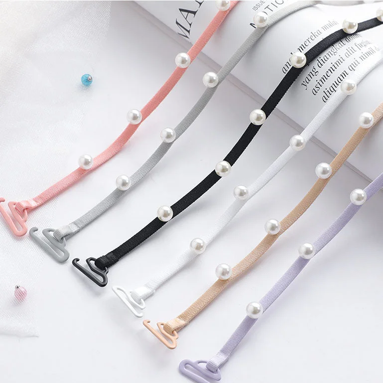 Nipple covers for the perfect fit under bras-9 Color Pearl Bra Strap