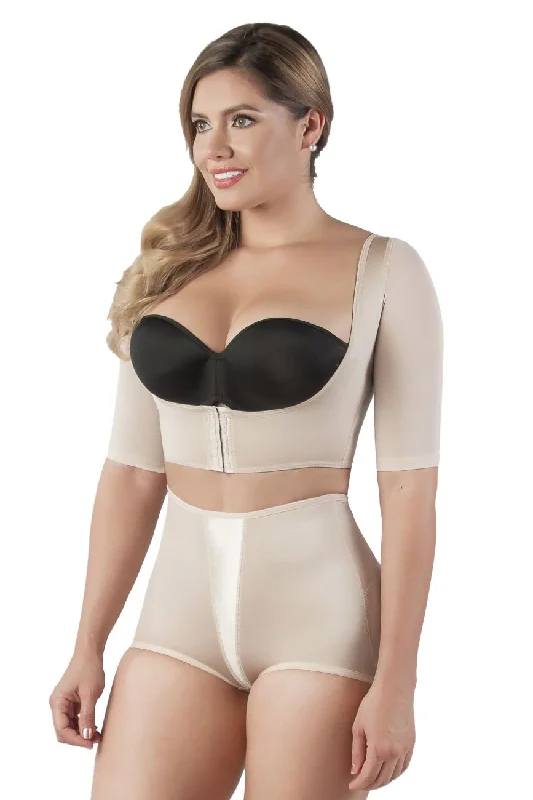 Sexy lingerie for smooth silhouette-Vedette 3133 Arm Compression Vest Color Beige