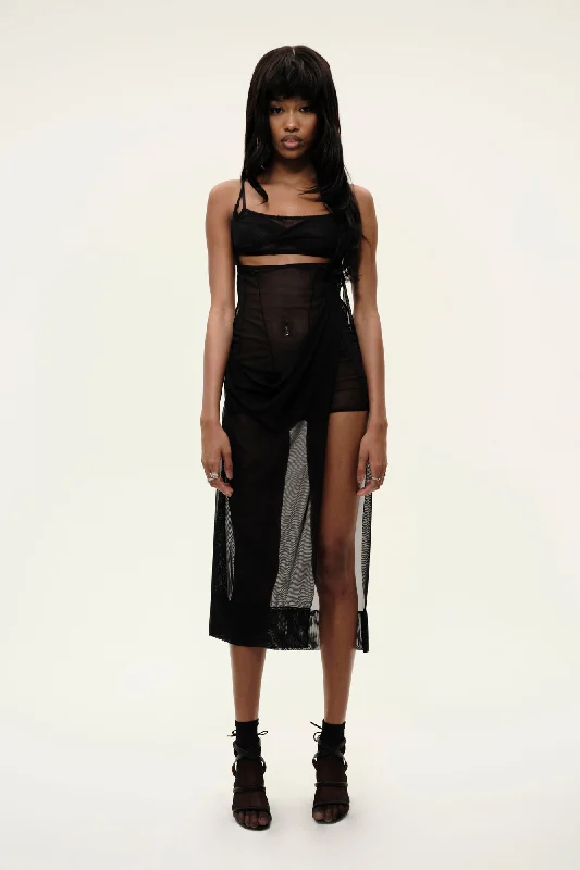 Sexy dress for party chic look-naked dress preto