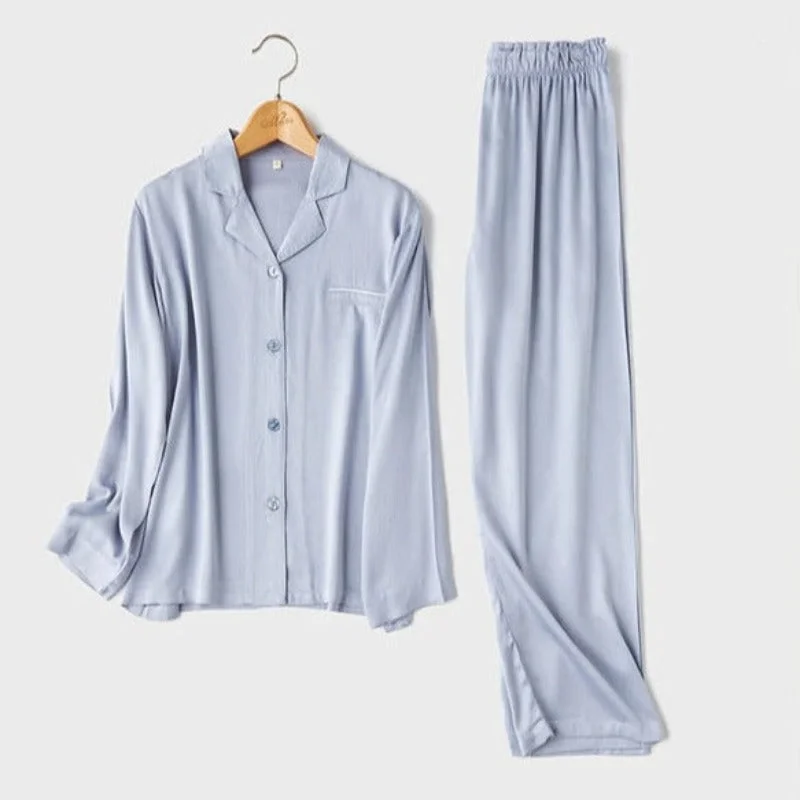 Mother and kid same suit for casual family get-togethers-Couples Long-Sleeved 2 Piece Pajama Set Mother and kid same suit for casual family get-togethers-Couples Long-Sleeved 2 Piece Pajama Set