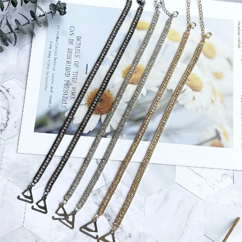 Nipple covers for discreet coverage under clothes-Decorative Rhinestone Bra Strap