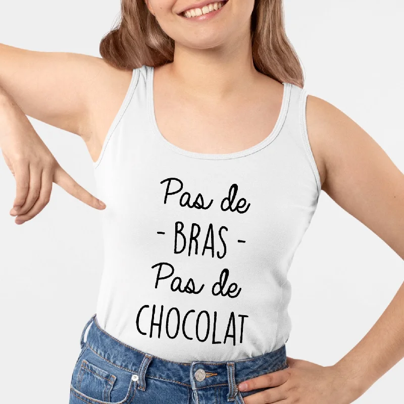 racerback tanks for workouts-Débardeur Femme Pas de bras pas de chocolat