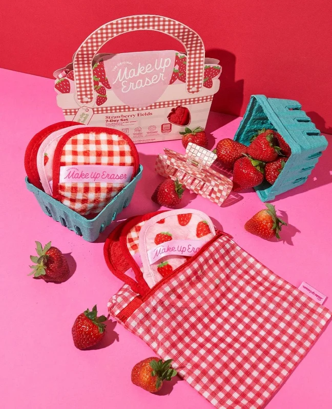 Nipple covers for invisible wear under dresses-Strawberry Fields 7-Day Set