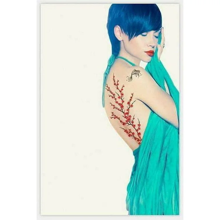 Nipple covers for light-as-air feel-Geisha Glam Temporary Tattoo Set