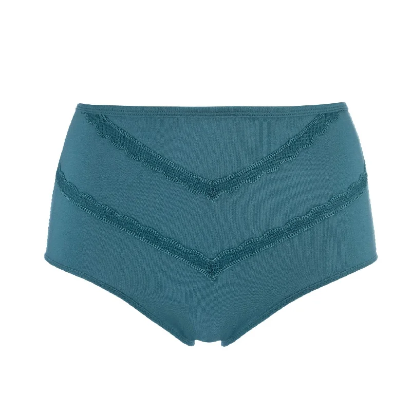 Women's panties with mesh detailing for breathability-Vanessa- Silk & Organic Cotton Full Brief Women's panties with mesh detailing for breathability-Vanessa- Silk & Organic Cotton Full Brief