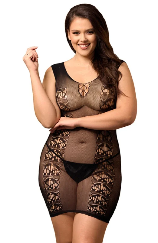 Comfortable lingerie sets with padded cups-YesX YX820Q Plus size Dress