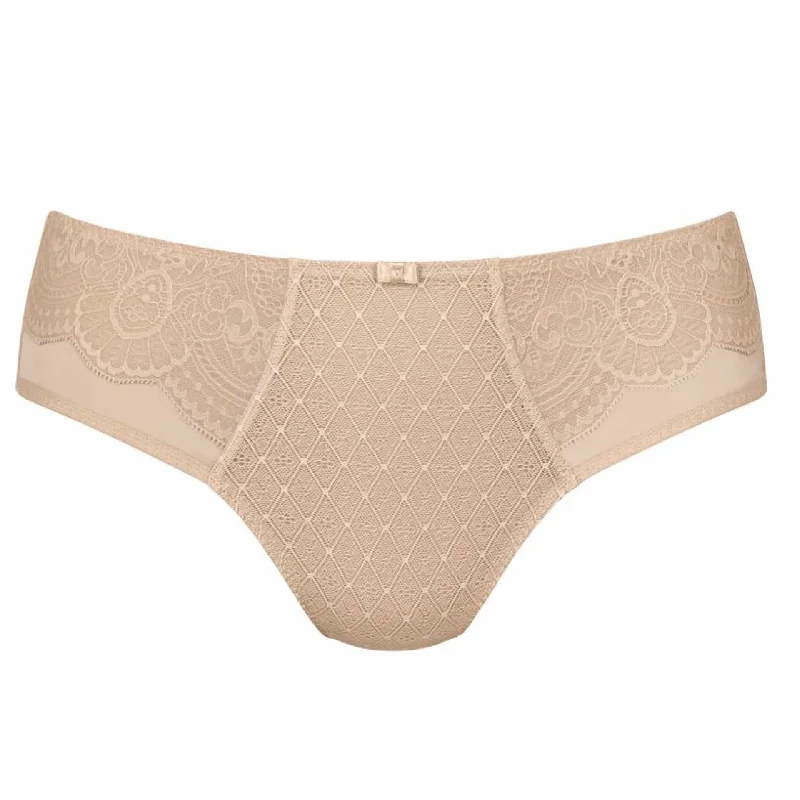 Women's panties with cooling mesh for breathability-Rosa Faia Selma High Waist Brief Desert